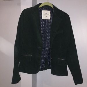 H & M green corduroy blazer